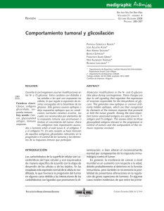 Comportamiento tumoral y glicosilación