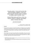 Filosofía política y Teoría del Derecho (filo- sofía del
