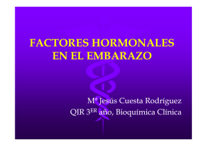 FACTORES HORMONALES EN EL EMBARAZO
