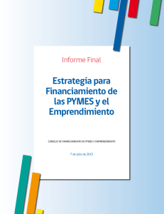 Informe Final Estrategia para Financiamiento de las Pymes y el