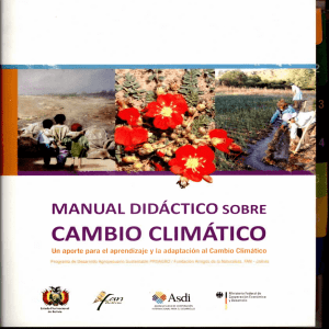 Manual didáctico sobre cambio climático.