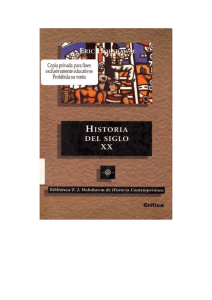 Hobsbawm, Eric, Historia del Siglo XX