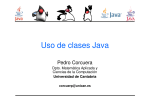 Uso de clases Java