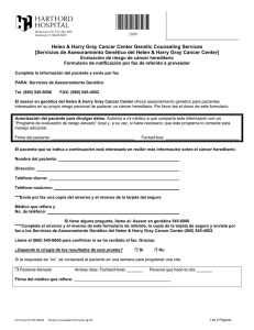 Hereditary Cancer Risk Assessment Provider