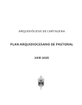 Plan de Pastoral 2016 - Arquidiócesis de Cartagena