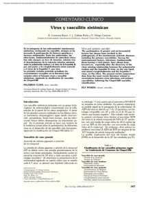 COMENTARIO CLÍNICO Virus y vasculitis sistémicas