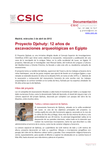 Proyecto Djehuty: 12 años de excavaciones arqueológicas en Egipto