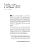 Derecho y moral. Una separación desde el positivismo jurídico