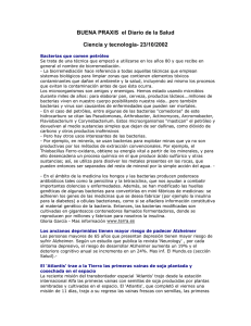 Bacterias que comen petróleo.