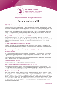 Vacuna contra el VPH - Immunization for Women