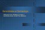 Generalidades en Dermatología - medicina