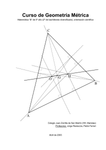 Curso de Geometría Métrica