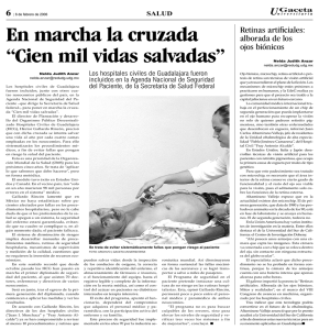 En marcha la cruzada “Cien mil vidas salvadas”