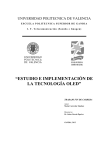 estudio e implementación de la tecnología oled - RiuNet