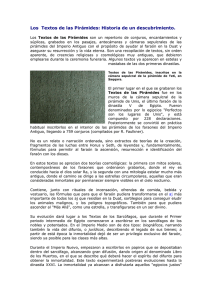 Los Textos de las Pirámides: Historia de un descubrimiento.