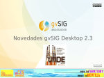 Novedades gvSIG Desktop 2.3