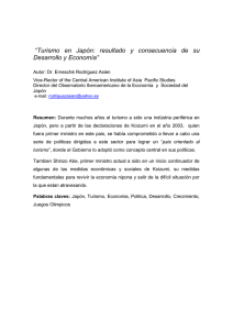 Turismo en Japón resultado y consecuencia de su Economía”