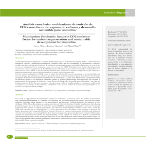 An&aacute;lisis estoc&aacute;stico multivariante de emisi&oacute;n de CO2 como factor de