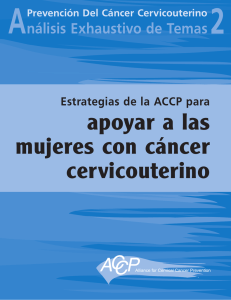 Estrategias de la ACCP para apoyar a las mujeres con c&aacute;ncer