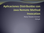 Aplicaciones Distribuidas con Java Remote