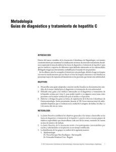 Hepatitis C Guías de diagnóstico y tratamiento