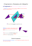 Congruencia y Semejanza de triángulos