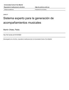 Sistema experto para la generación de acompañamientos musicales