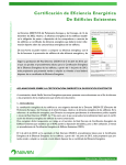 Certificación de Eficiencia Energética De