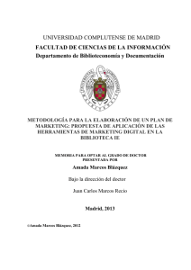 Metodología para la elaboración de un plan de marketing - E