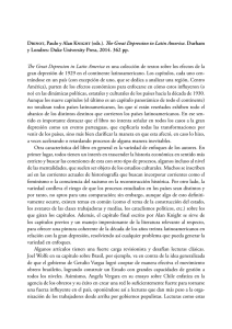 Drinot, Paulo y Alan Knight (eds.). The Great Depression in Latin
