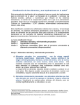 Clasificación de los alimentos y sus implicaciones en la salud