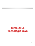 Tema 2: La Tecnología Java