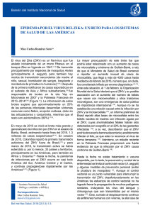 EPIDEMIA POR EL VIRUS DEL ZIKA: UN RETO PARA LOS
