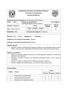 UNIVERSIDAD NACIONAL AUTÓNOMA DE MÉXICO Licenciatura