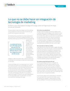 Lo que no se debe hacer en integración de tecnología de marketing