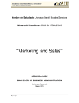 Marketing and Sales