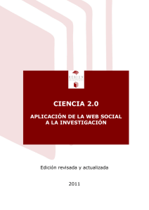 Ciencia 2.0: aplicaciones de la web social a la