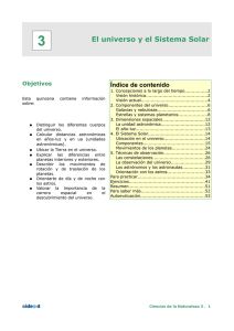 El universo y el Sistema Solar