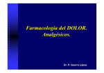 Farmacología del DOLOR. Analgésicos.