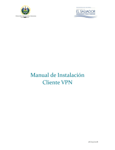 Manual de Instalación Cliente VPN