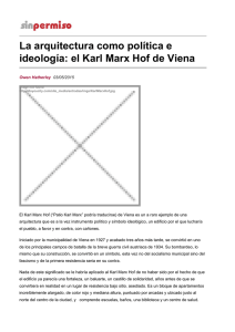 La arquitectura como política e ideología: el Karl Marx