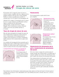 Cirugía de cáncer de seno