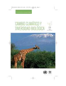 Cambio Climático y Diversidad Biológica