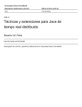 Técnicas y extensiones para Java de tiempo real distribuido (PDF