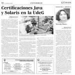 Certificaciones Java y Solaris en la UdeG