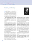 Frederick Grant Banting - Revista Chilena de Endocrinología y