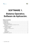 SOFTWARE 1. Sistema Operativo. Software de