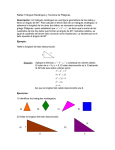 Triángulo Rectángulo y Teorema de Pitágoras