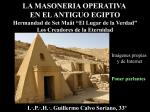 La Masoneria Operativa en el Antiguo Egipto