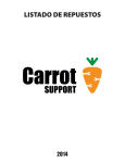 Listado de repuestos Carrot